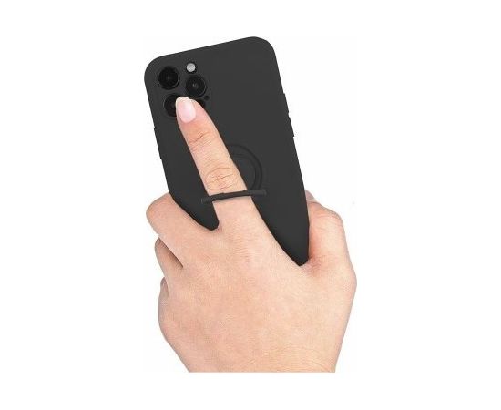 Mocco Pastel Ring Silicone Back Case Силиконовый чехол для Samsung Galaxy S22 Plus 5G Черный