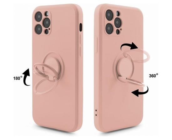 Mocco Pastel Ring Silicone Back Case Силиконовый чехол для Samsung Galaxy S22 Plus 5G Розовый