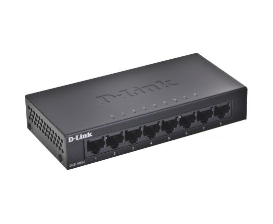 D-Link DGS-108GL Unmanaged Gigabit Ethernet (10/100/1000) Black