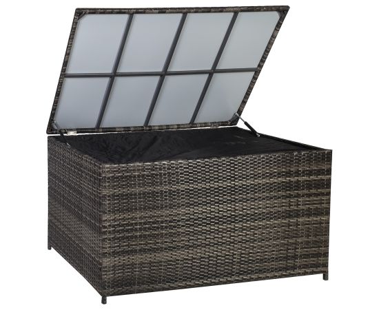 Ящик для подушек WICKER 140x80x65см, тёмно-коричневый