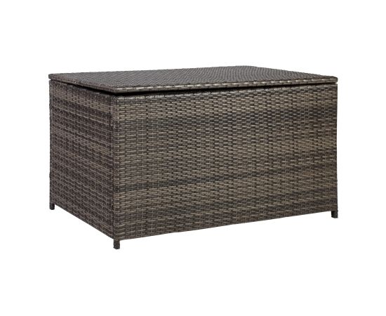 Ящик для подушек WICKER 122x52xH62см, тёмно-коричневый