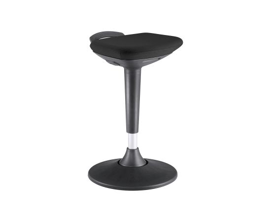 Эргономичный высокий стул SWING D40xH60-84,5см, сиденье обито тканью, цвет: чёрный