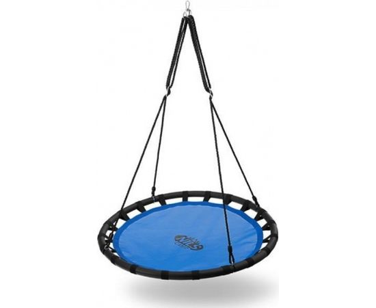 Šūpoles Stārķa ligzda, d110cm, max 150kg. melnas/zilas