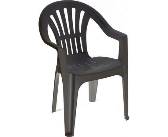 Krēsls Kona 55x53.5x82cm, plastmasas, antracīts