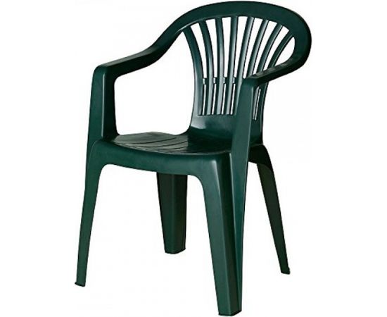 Krēsls Kona 55x53.5x82cm, plastmasas, zaļš Dārza krēsli