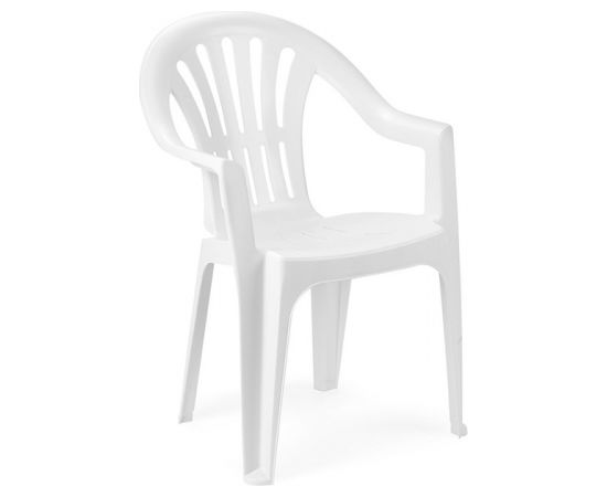 Krēsls Kona 55x53.5x82cm, plastmasas, balts
