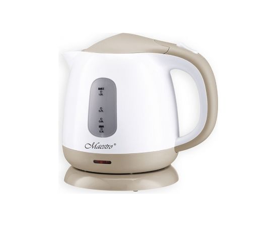 Electric kettle Maestro MR-012, white and beige
