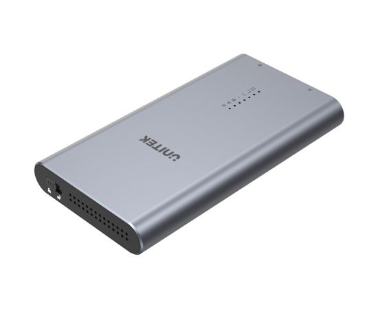 UNITEK S1206A SolidForce USB-C to PCIe/NVMe M.2 SSD 10Gbps Dual Bay Enclosure with Offline Clone