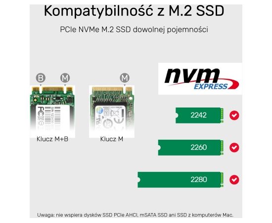 UNITEK S1206A SolidForce USB-C to PCIe/NVMe M.2 SSD 10Gbps Dual Bay Enclosure with Offline Clone