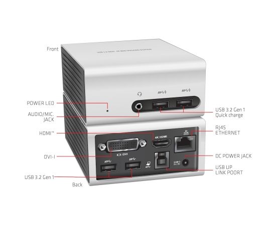 Club 3d CLUB3D USB 3.2 Gen 1 4K UHD at 30Hz Mini Docking Station Ultra slim Design