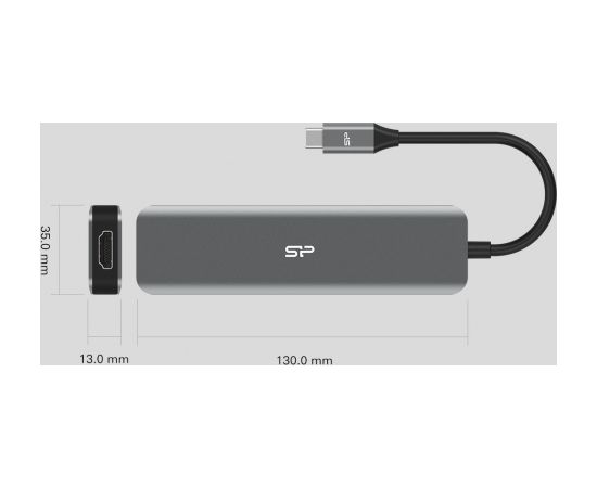 SILICON POWER SU20 7IN1 USB-C PD DOCKING STATION