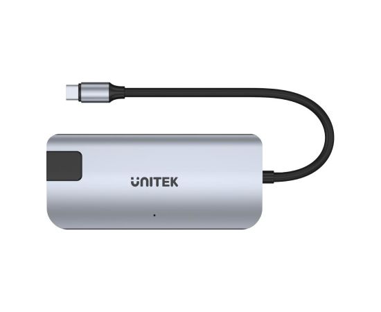 UNITEK uHUB P5+ USB 2.0 Type-C 10000 Mbit/s Black, Grey