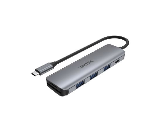 UNITEK H1107C interface hub USB 3.2 Gen 1 (3.1 Gen 1) Type-C 5000 Mbit/s Grey