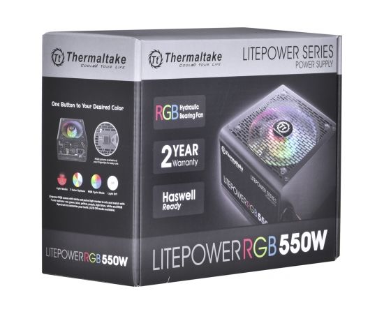 Computer power supply THERMALTAKE LITEPOWER RGB 550W, 24-pin