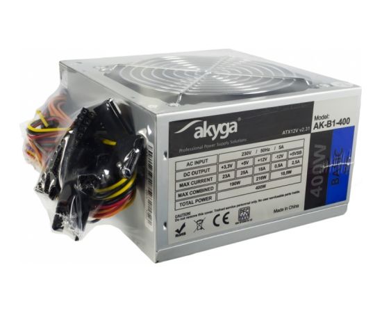 Akyga AK-B1-400 power supply unit 400 W 20+4 pin ATX ATX Green