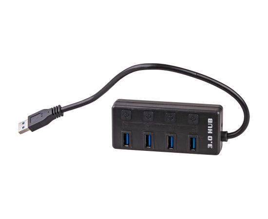 Akyga AK-AD-33 interface hub USB 3.2 Gen 1 (3.1 Gen 1) Type-A 500 Mbit/s Black