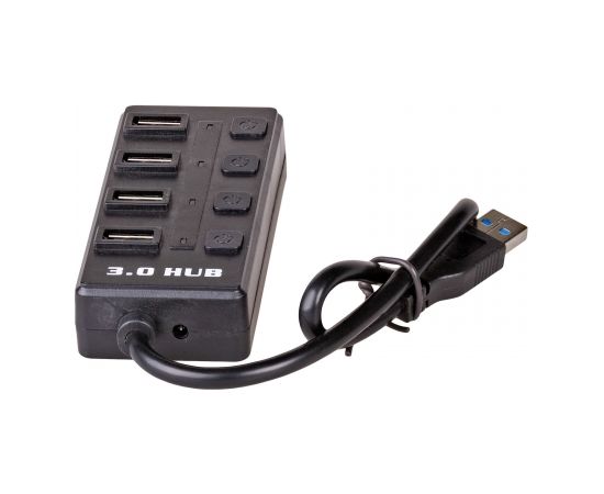 Akyga AK-AD-33 interface hub USB 3.2 Gen 1 (3.1 Gen 1) Type-A 500 Mbit/s Black