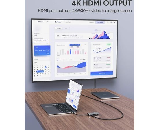 AUKEY CB-C91 interface hub 5000 Mbit/s Black