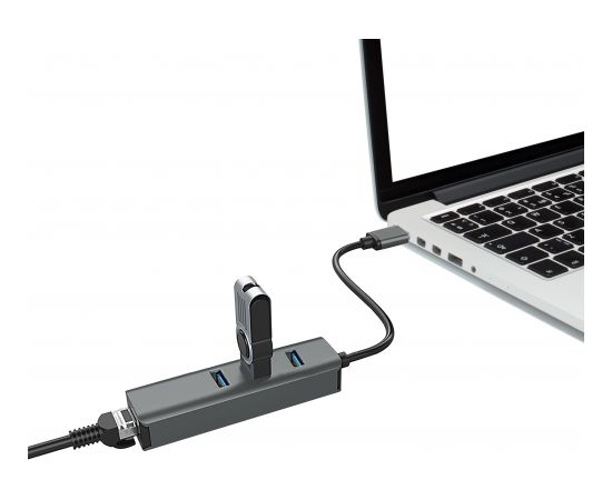 VAKOSS HUB USB 3.0 +RJ45 ETHERNET TC-4502X