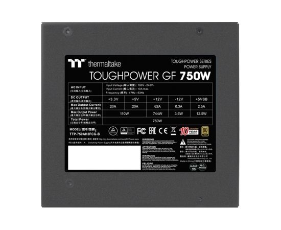 Thermaltake TTP-750AH3FCG-B power supply unit 750 W 24-pin ATX ATX Black