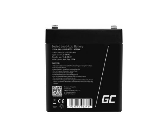 Green Cell AGM44 UPS battery Sealed Lead Acid (VRLA) 12 V 4.5 Ah