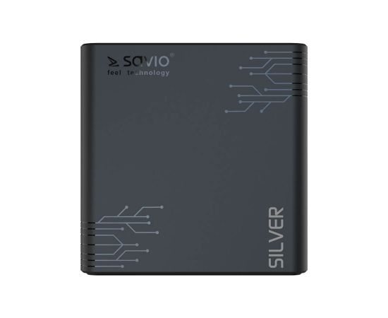 SAVIO Silver Smart TV Box TB-S01, 2/16 GB, G31™ MP2 - 8K Ultra HD, Android 9.0 Pie, HDMI v 2.1, WiFi, 100mbps,  USB 3.0 Multimēdiju atskaņotāji