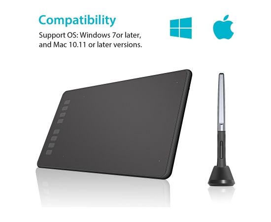 HUION H950P graphic tablet 5080 lpi 220 x 137 mm USB Black