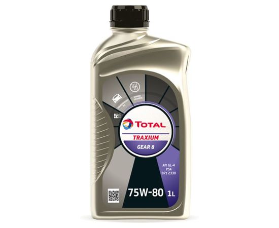 Total Transmisijas eļļa 75W80 TRANSMISSION TRAXIUM GEAR 8 1L