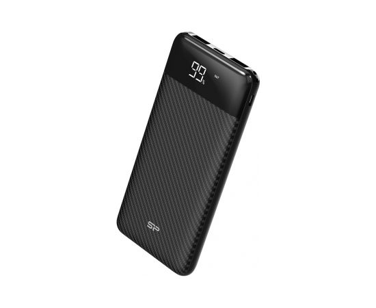 SILICON POWER GP28 Powerbank External battery 10000 mAh 2x USB 2.1A (SP10KMAPBKGP280K) Black