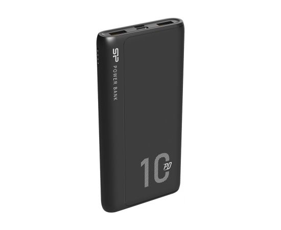 SILICON POWER QP15 Powerbank External battery 10000 mAh 2x USB QC 3.0 1x USB-C PD (SP10KMAPBKQP150K) Black