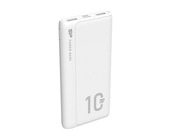SILICON POWER QP15 Powerbank External battery 10000 mAh 2x USB QC 3.0 1x USB-C PD (SP10KMAPBKQP150W) White