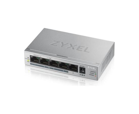 Zyxel GS1005HP Unmanaged Gigabit Ethernet (10/100/1000) Silver Power over Ethernet (PoE)