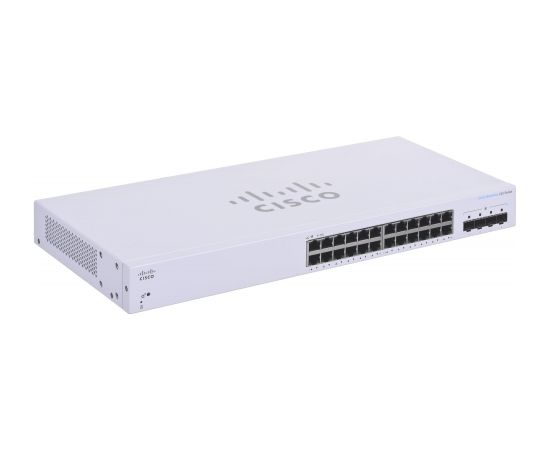 Cisco CBS220-24T-4G Managed L2 Gigabit Ethernet (10/100/1000) Power over Ethernet (PoE) 1U White