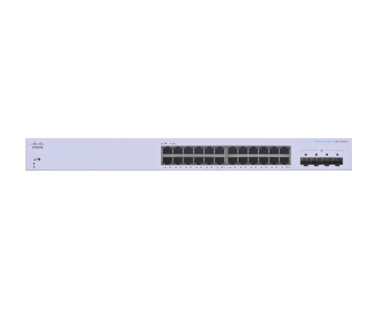 Cisco CBS220-24T-4G Managed L2 Gigabit Ethernet (10/100/1000) Power over Ethernet (PoE) 1U White