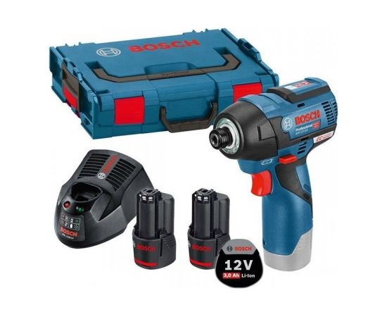 Bosch GDR 12V-110, 2x3.0Ah, GAL 12V-40 Impulsveida skrūvgriezis