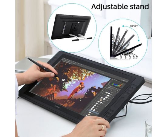 HUION Kamvas Pro 20 graphic tablet 5080 lpi 434.88 x 238.68 mm USB Black