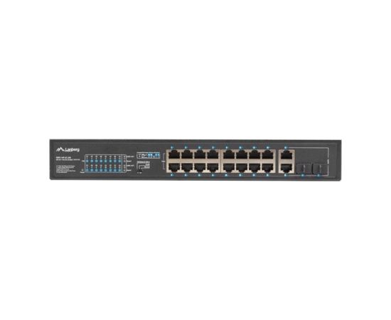 Lanberg Switch rack 19" POE+ 16x 100MB /2X COMBO GIGABIT ETHERNET 250W