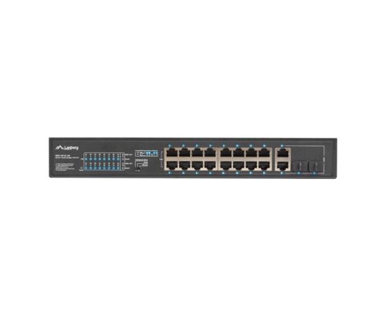 Lanberg Switch rack 19" POE+ 16x 100MB /2X COMBO GIGABIT ETHERNET 150W