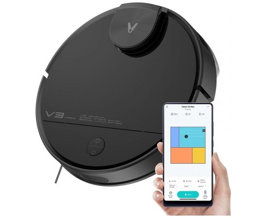 Xiaomi Viomi V3 Max Wet & Dry Black Putekļu sūcējs - Robots Putekļu sūcēji - Roboti