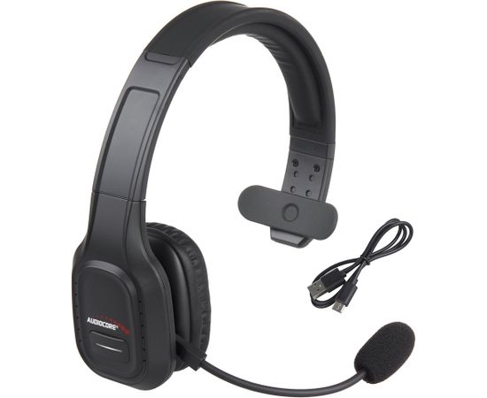 Audiocore 74452 Bluetooth Headset Headphone Noise Reuction Microphone Call CenterGoogle Siri Office Wireless