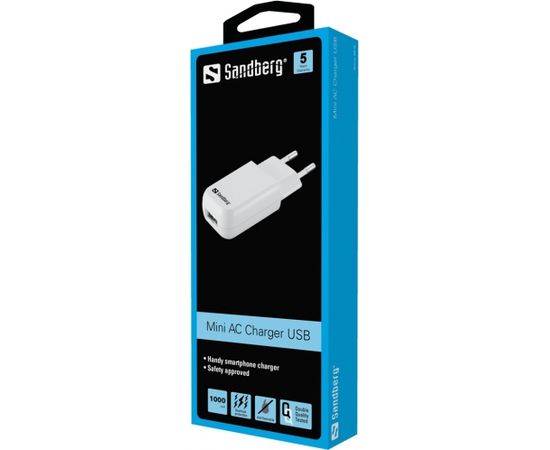 Sandberg 440-56 Mini AC charger USB 1A EU
