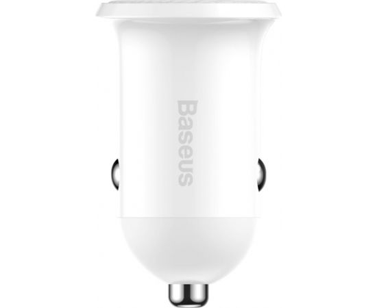 Baseus CCALLP-02 Grain Pro Car Charger Dual USB 4.8A White