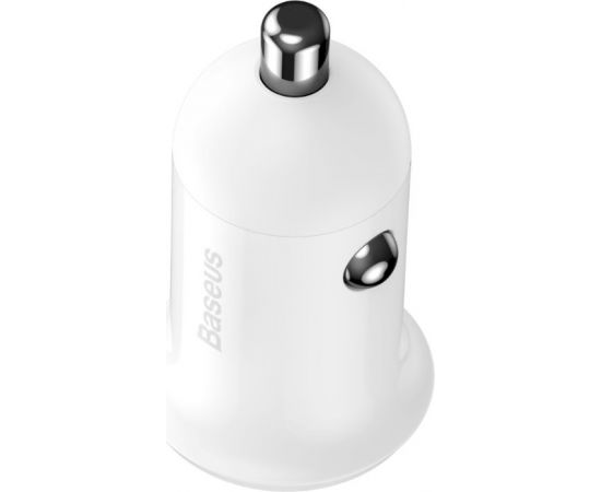 Baseus CCALLP-02 Grain Pro Car Charger Dual USB 4.8A White