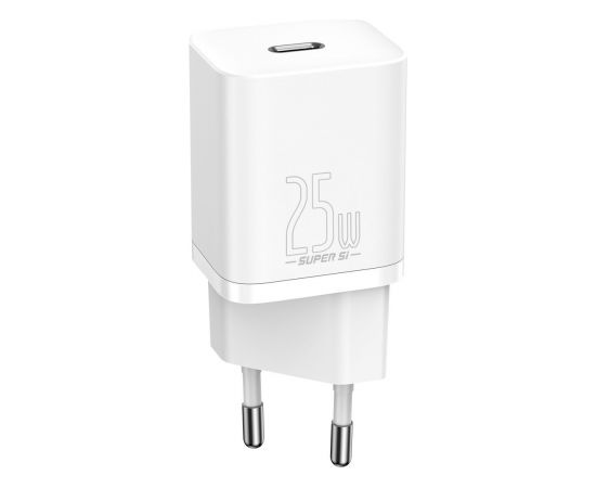 Baseus Super Si Quick Charger 1C 25W with USB-C cable for USB-C 1m (white)