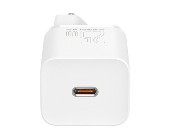 Baseus Super Si Quick Charger 1C 25W with USB-C cable for USB-C 1m (white)