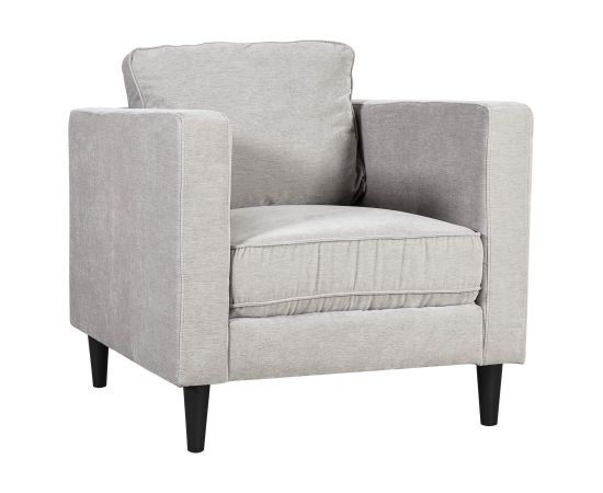 Krēsls SPENCER 81x86xH86cm, materiāls: samta audums, krāsa: gaiši pelēks Atpūtas krēsls 