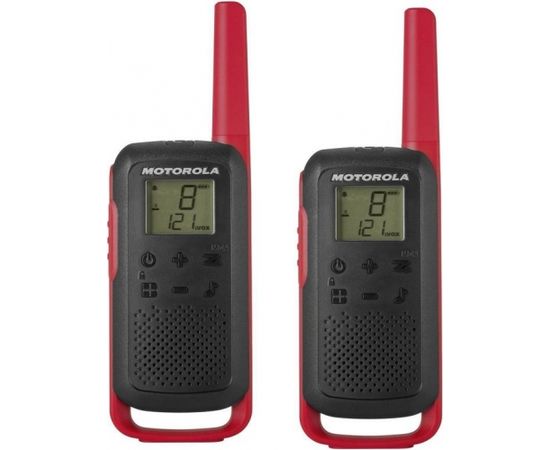 Motorola Talkabout T62 Red Twin Pack Pilnībā aprīkotas rācijas