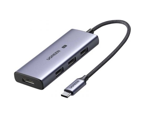 UGREEN CM500 4-in-1 Adapter USB-C to 3x USB 3.0 + HDMI2.1 8K (Grey)