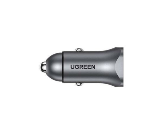 UGREEN CD130 Car Charger, USB-A+PD 3.0, USB-C, QC3.0 30W (Grey)