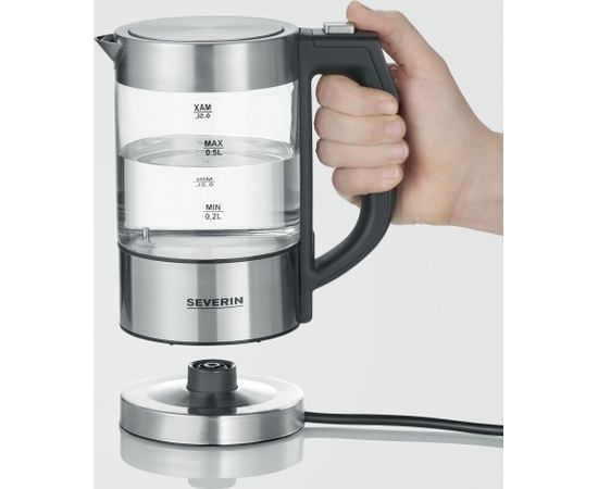 Severin WK 3458 Kompakta mini stikla tējkanna 0.5L